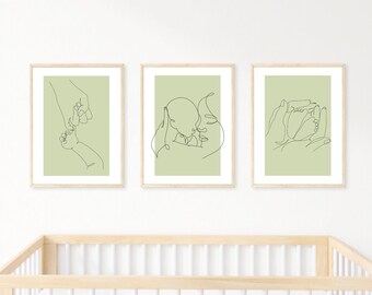 Sage green wall art|Sage green wall art print|Digital print art|Digital print gift|Wall art digital download|Printable art|Nursery wall art