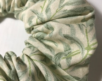 Coletero para el pelo hecho a mano, 100 % algodón, estampado de William Morris Duckegg Willow Bough