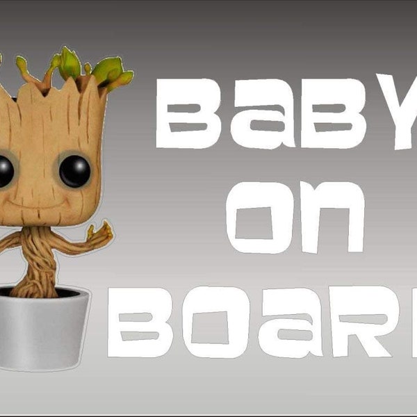 Baby Groot Decals Etsy