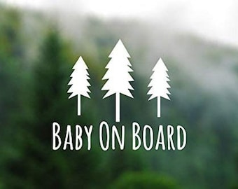 K&Y Baby On Board,  Bébé à bord, Bébés à bord, Babies on board Vinyl Decal for Car Window Baby Shower Gift, Pregnancy gift decal (2Pack)