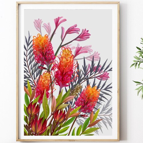 3 Piece Wall Art Australian Eucalyptus Gumleaf Wall Botanical Etsy