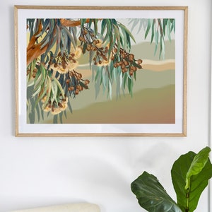Eucalyptus Floral Wall Art: Australian Native Print (Digital Download)