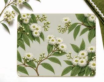 Set de napperons et sous-verres en eucalyptus | Vaisselle botanique australienne