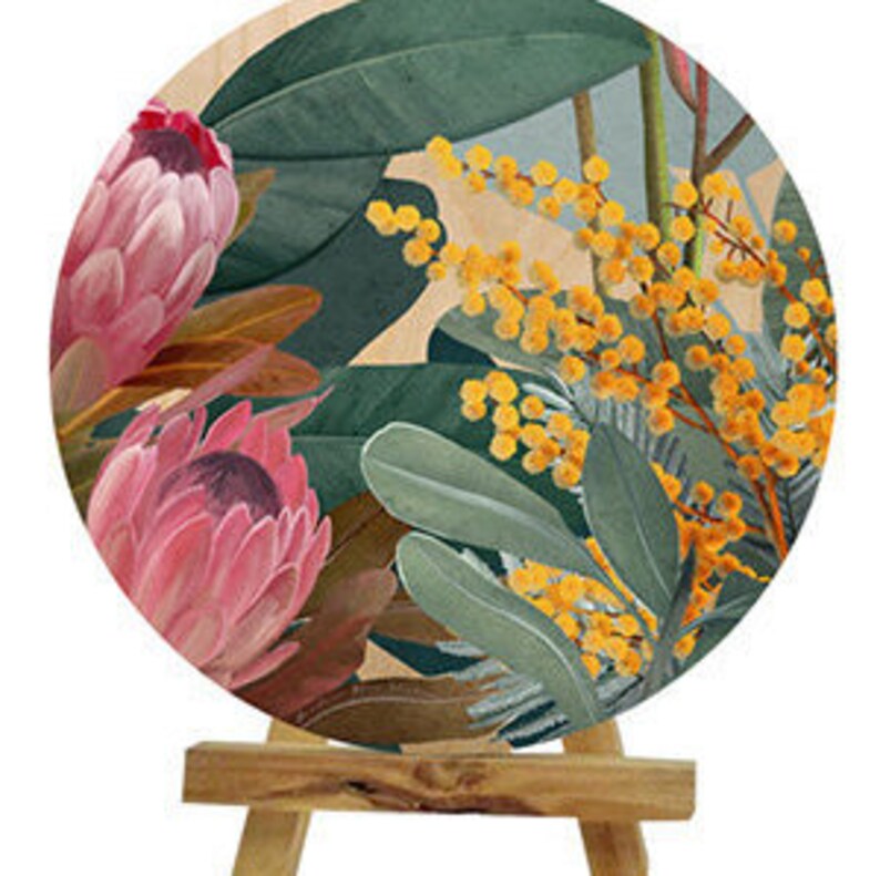 Australian Botanical Artwork Australia Bush Wooden Wall Art Etsy