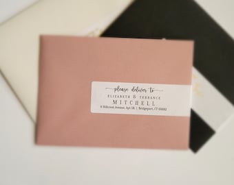 Foil Wraparound Address Labels, Weddings, Holidays