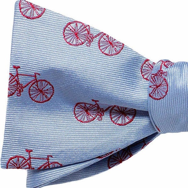 Biker Bow Tie, Bike Lover Bow Tie, Gifts for Bikers and Commuters