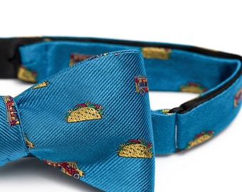 Taco Lover Bowtie, Taco Truck Bow Tie, Gifts for Taco Lovers