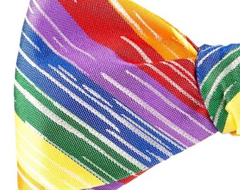 Rainbow Bowtie, Pride Ties, Pride Gifts, Hipster Ties, Rainbow Themed Gifts