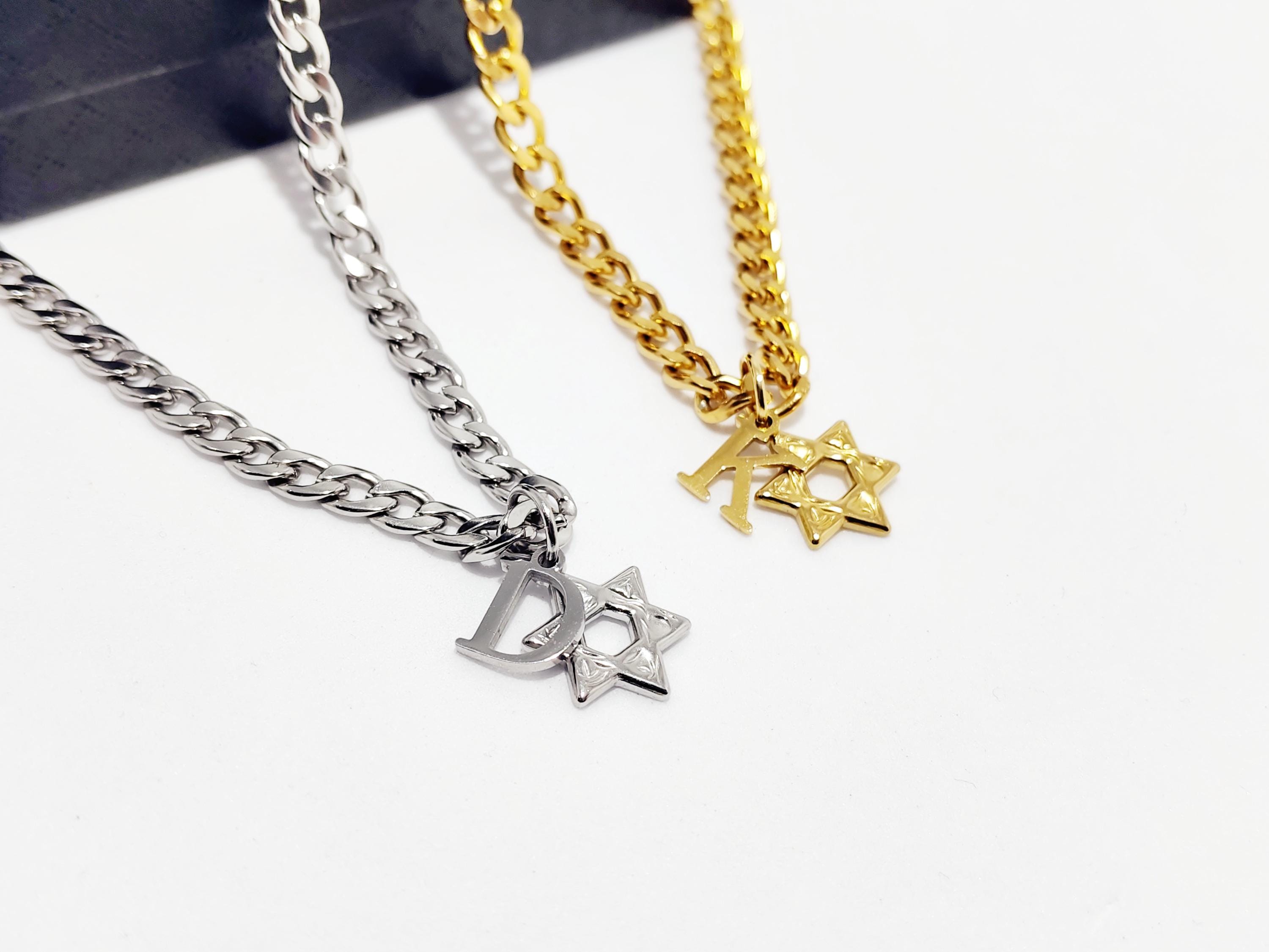 Star Of David Necklace & Earrings Set - Zinc Alloy, Hypoallergenic, Jewish Jewelry For Women - View #3