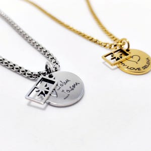 Sun Pendant Necklace | Solar Symbol Jewelry | Stainless Steel Necklace | Engraved Sunburst Charm | Custom Celestial Pendant | Waterproof