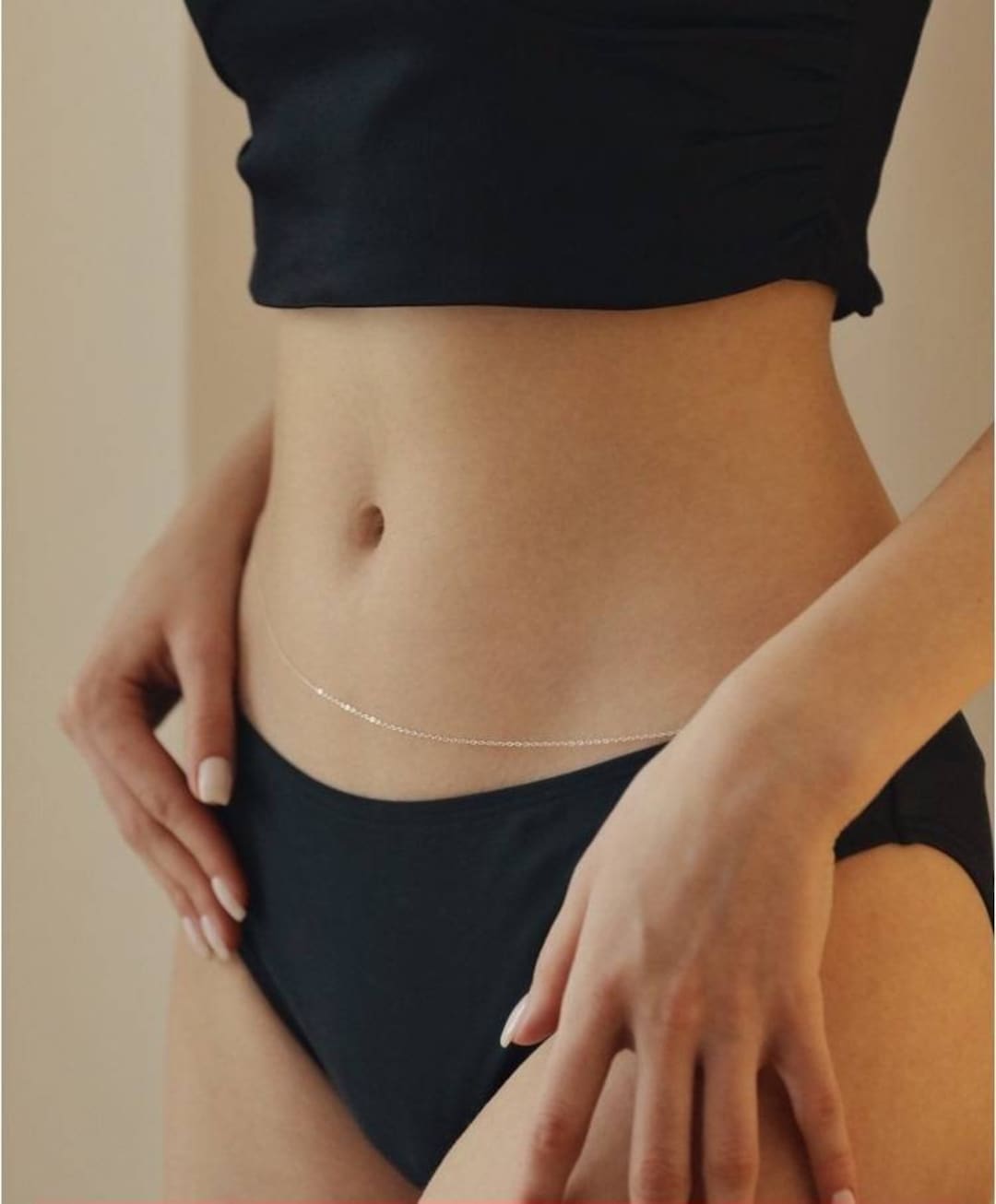 Dainty body chain best sale