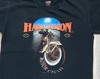 1990's Harley Davidson Aruba 1998 Vintage T-shirt Size M - Etsy