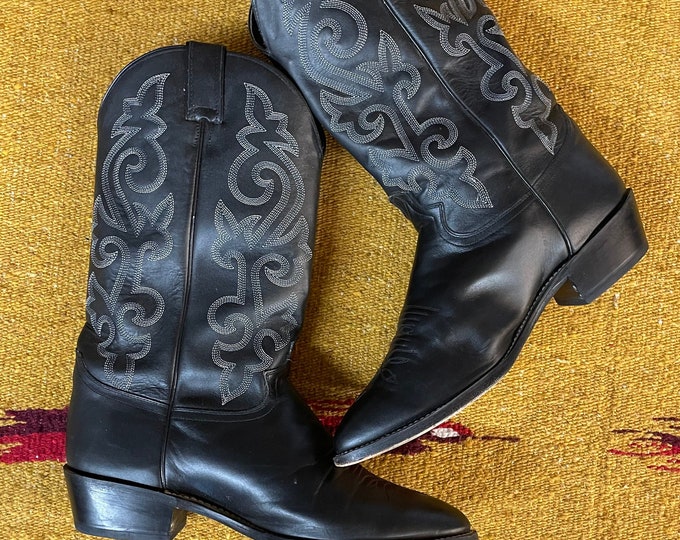 Men's Vintage Justin Western Cowboy Boots Size 10.5 EEE - Etsy