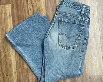 Vintage 70s Levis 684 Orange Tab Bell Bottom Jeans - W26 L31 - Etsy