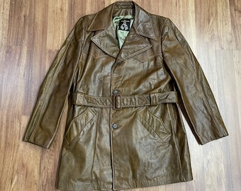 90s ポロラルフローレン Leather CarCoat 4 pockets 90's~ Polo by ralph lauren Leather Car Coat sizeL ラルフの名作