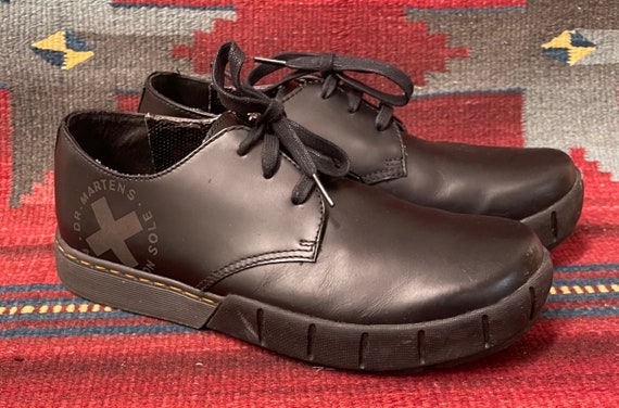 Broken in Vintage Dr. Martens Black Leather Chunky Sole Shoes US Mens 10 Etsy Canada
