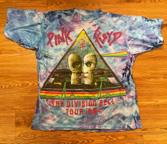 Pink Floyd 1994 the Division Bell Tour Tie Dye Vintage T-shirt