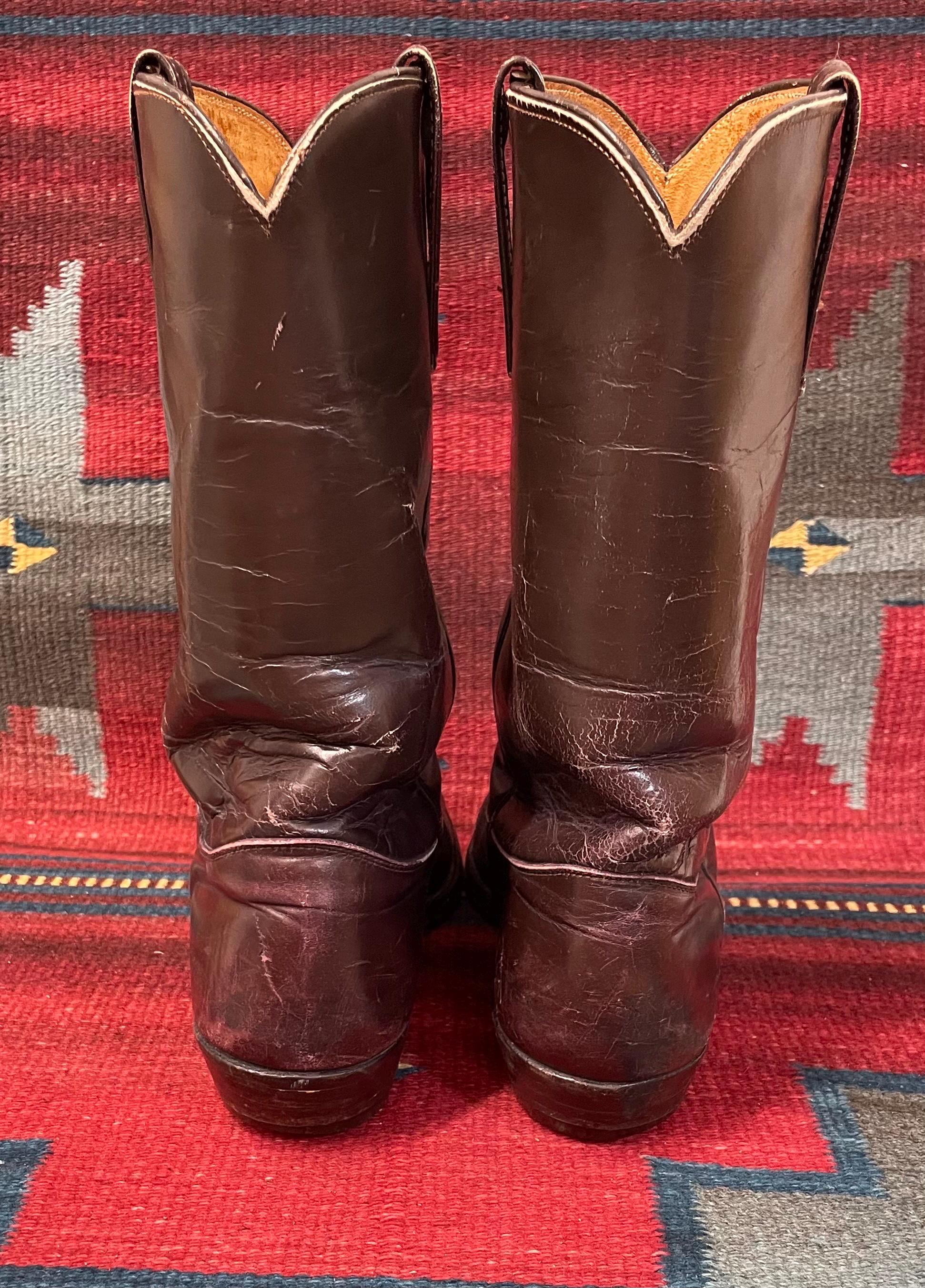 RARE bottes de cowboy Texas Boot Co. vintage | Taille homme 10B