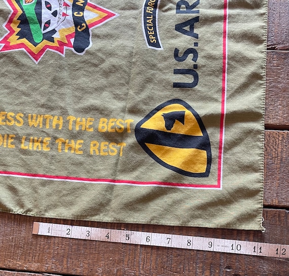 Vintage Broken-in Special Forces US Army Selvedge Bandana Crafted