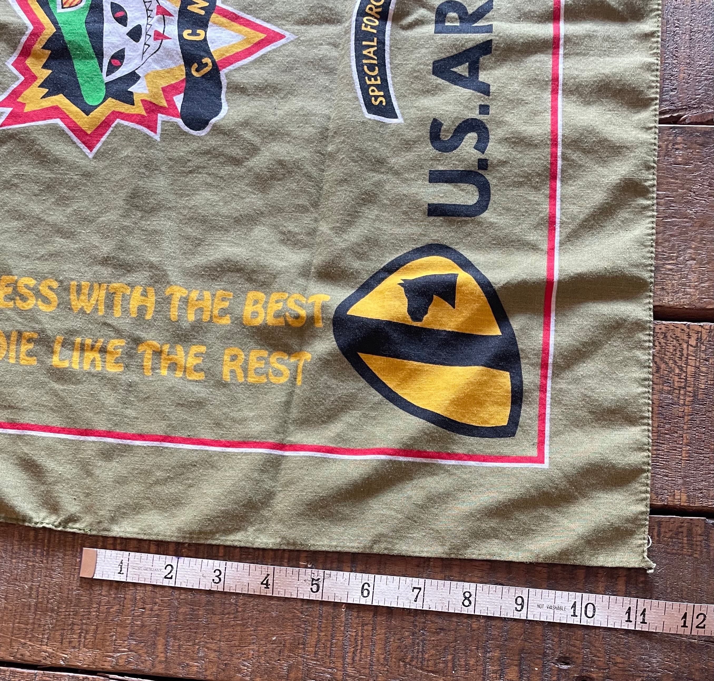 Vintage Broken-in Special Forces US Army Selvedge Bandana
