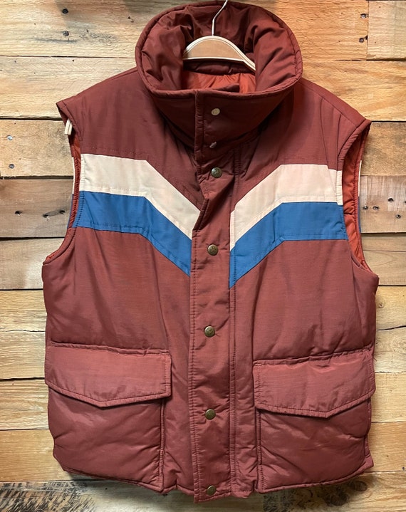 Ladies 1980’s Vintage Puffer Ski Vest size S/ M Ma