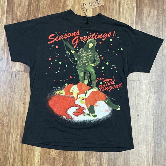 炭黒☆ TED NUGENT テッドニュージェント ロックビンテージTシャツ