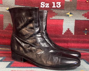 Men’s Vintage Black Leather Nunn Bush Shoe Boots size 13