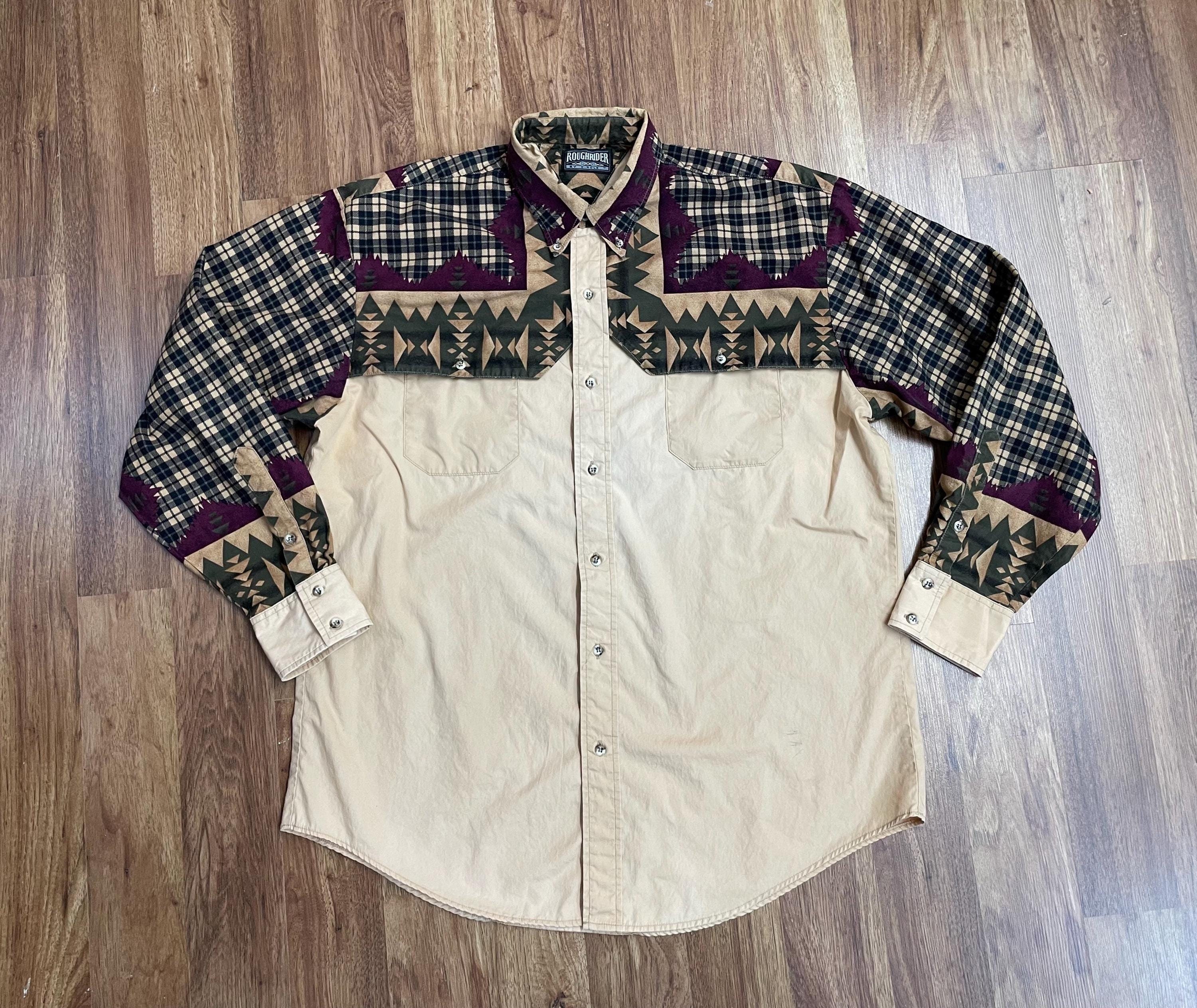 Chemisier Western Vintage Roughrider By Circle T – Femme, Manches Longues, Rodéo