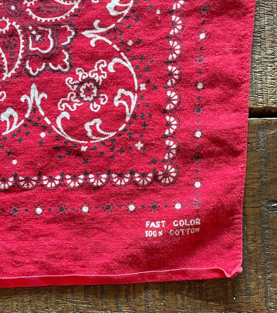 1920’s / 1930’s Vintage Red Hanky Cowboy Handkerchief… - Gem