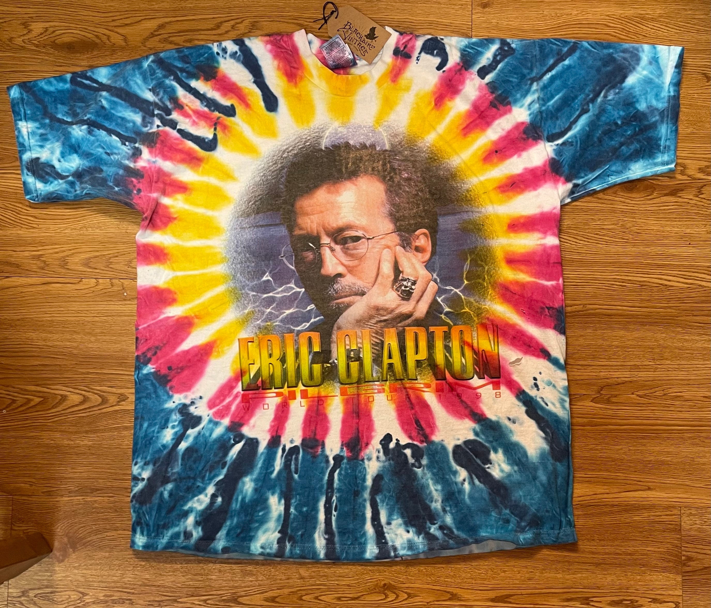 Eric Clapton 1998 Pilgrim World Tour Vintage Tie Dye T-shirt - Etsy