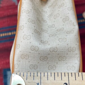 1970’s / 1980’s Chic Vintage Gucci Logo Coated Canvas and Leather ...