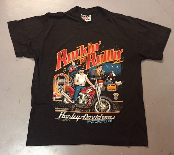 エルビス・プレスリー ハーレーダビッドソン Tシャツ 1987年製 エルビス・プレスリー ハーレーダビッドソン Tシャツ 1987年製