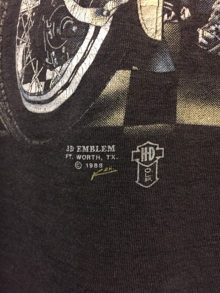 Vintage 1988 3D Emblem Harley Davidson American Classics