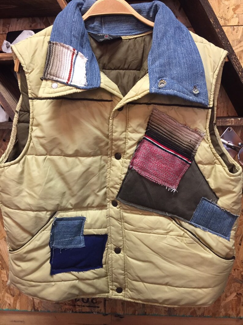 Men\u2019s 1970\u2019s Reconstructed Vintage Puffer Ski Vest