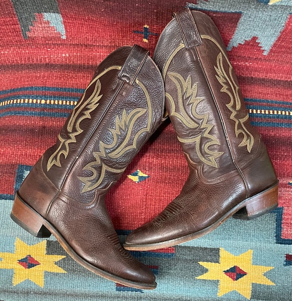 Botas Justin Western Cowboy para hombre 9 - Etsy España