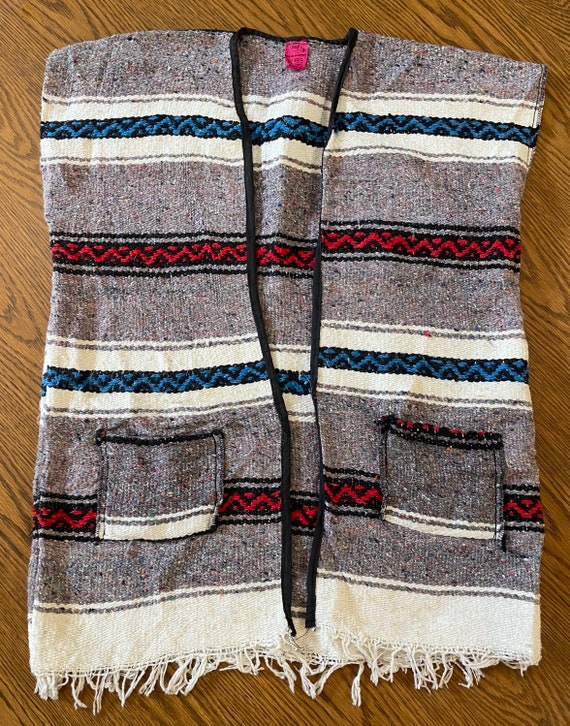 Rare! Original 1960s 1970s Mexican Poncho Serpico