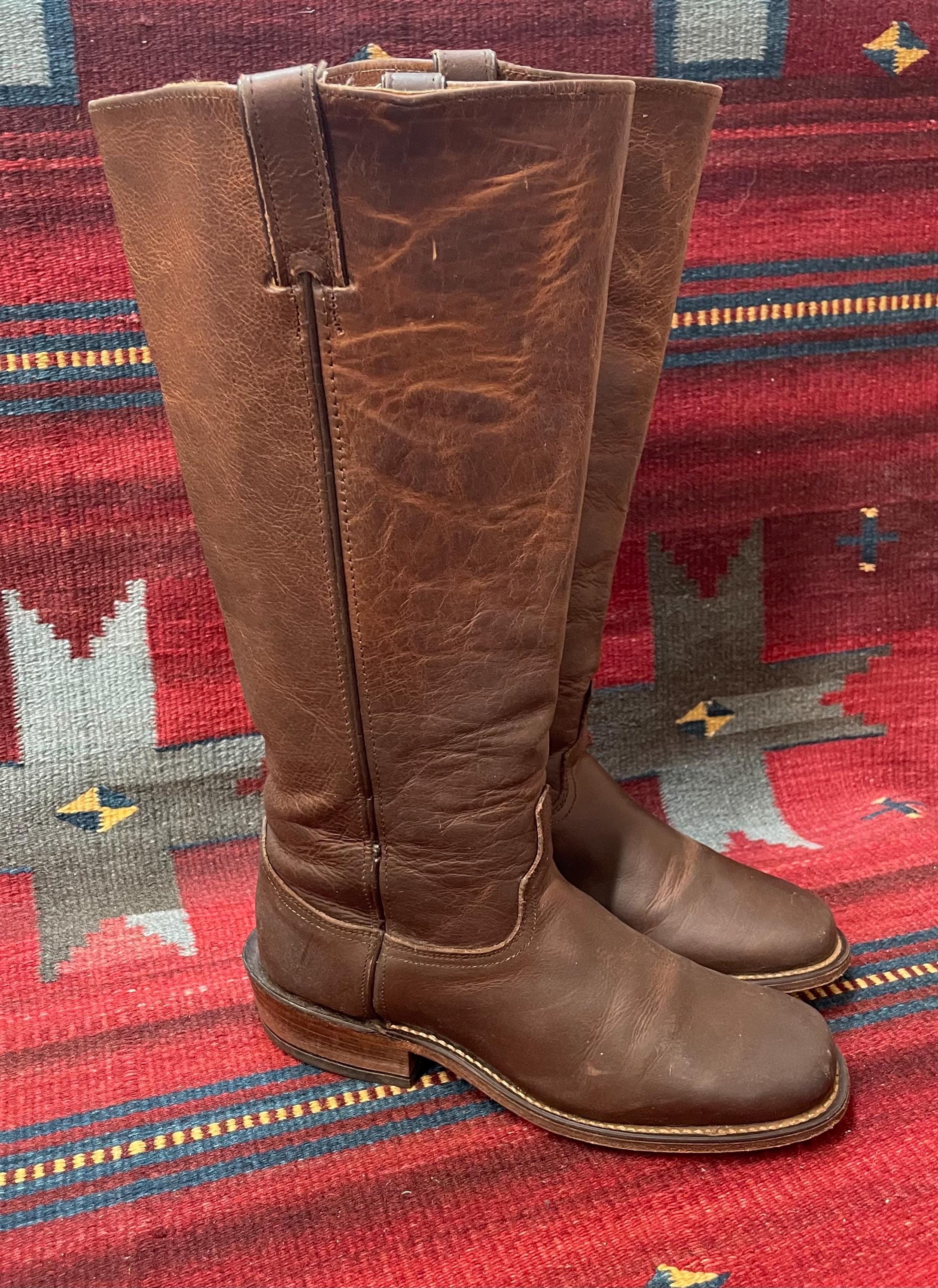 Frye フライ　ホワイトレザー キャンパス　カウボーイブーツ　サイズ6 Frye フライ ホワイトレザー キャンパス カウボーイブーツ サイズ6