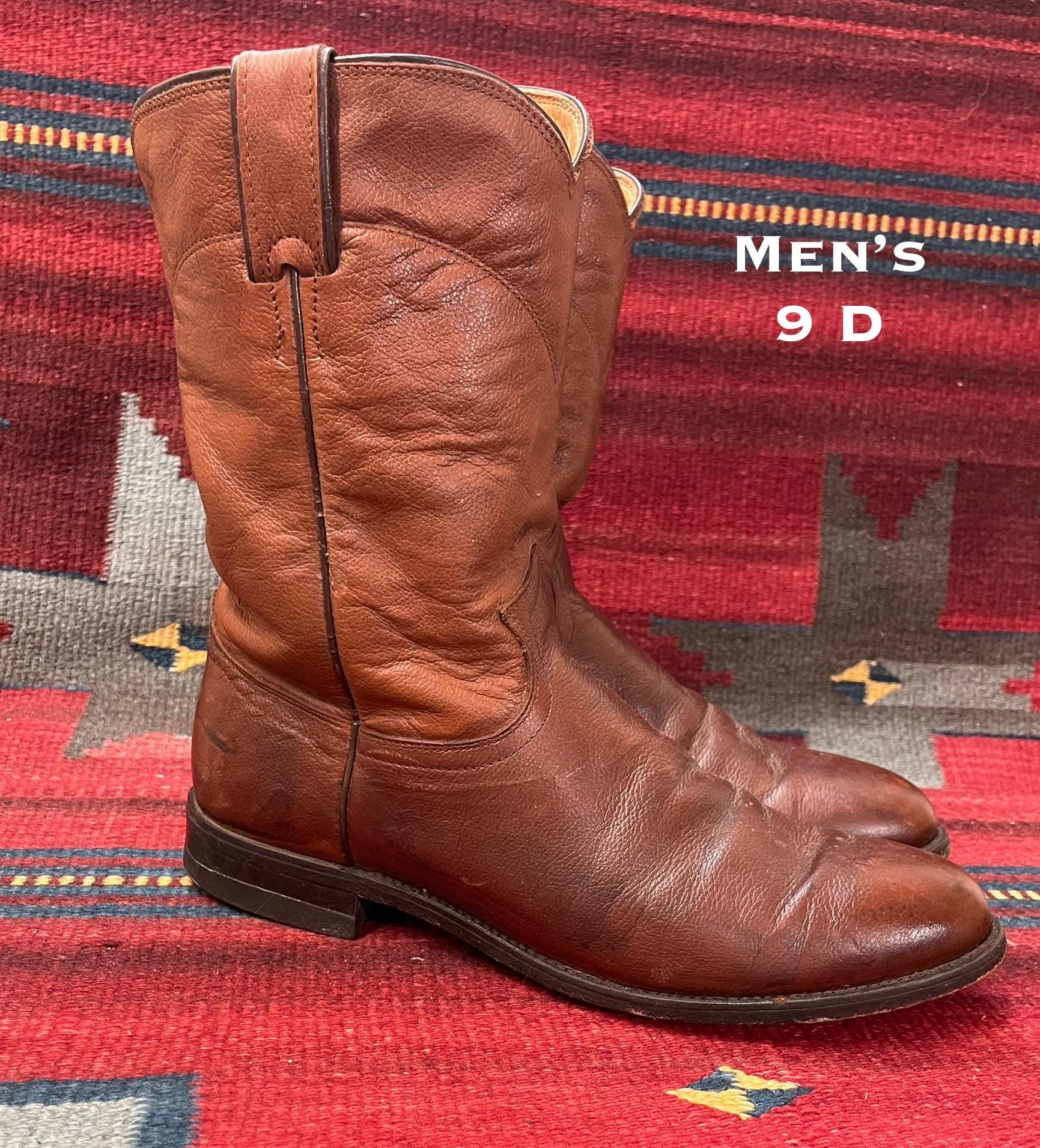 Justin Cowboy Boots Men’s 9 D Vintage Justin Snip-toe Cowboy Boots: Men main image 2