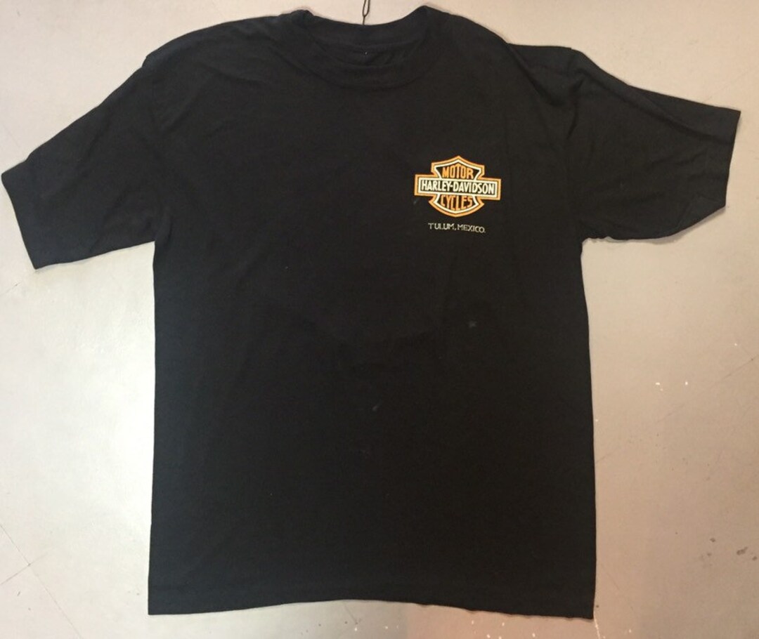 Harley Davidson Tulum Mexico Vintage T-shirt XL / XXL - Etsy