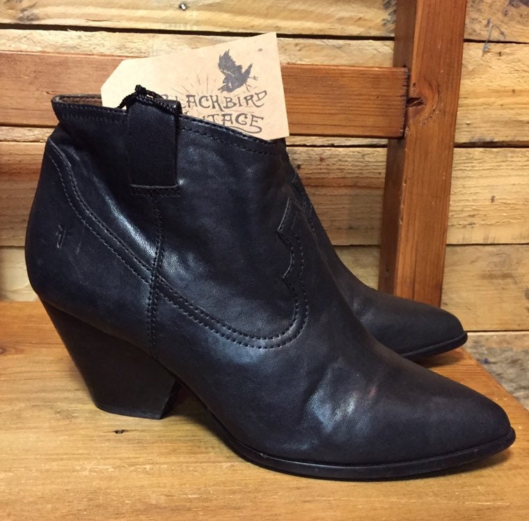 frye western ankle boots