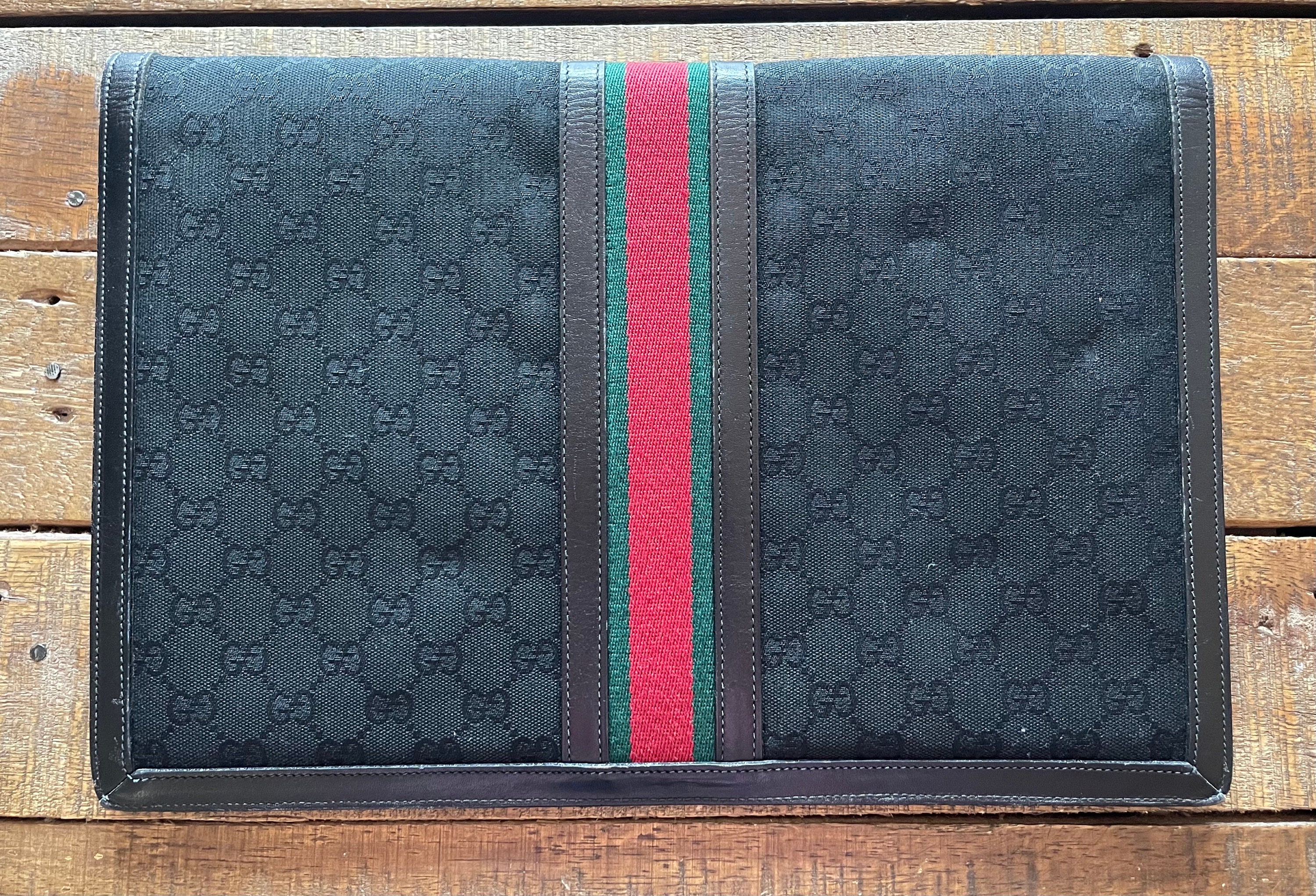 1970's / 1980's Chic Vintage Classic Gucci Black Monogram