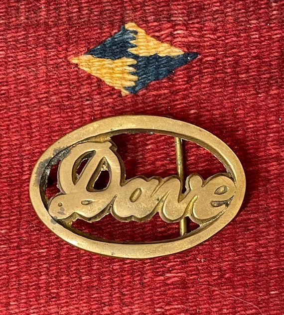 1960’s / 1970’s Vintage Dave Brass Name Belt Buckl