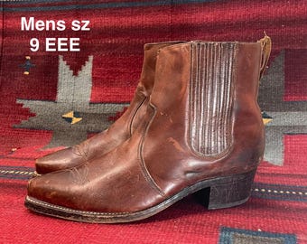 Botte de cowboy en cuir marron The Timberland Company, accessoires
