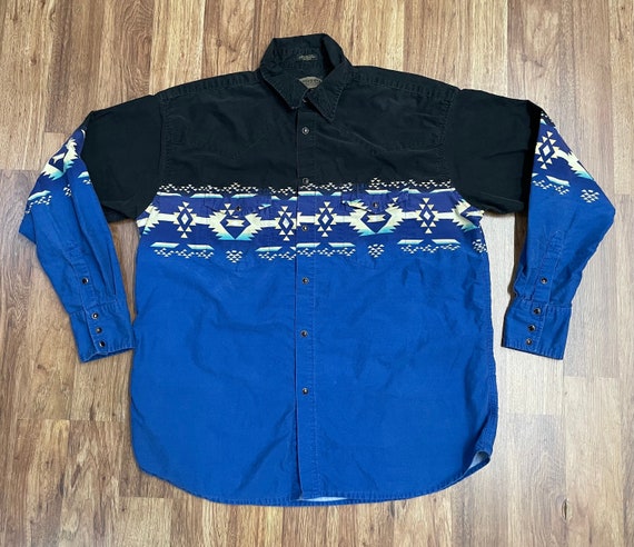 トップス vintage western shirt DS-FA22WS808-RDNYWH-