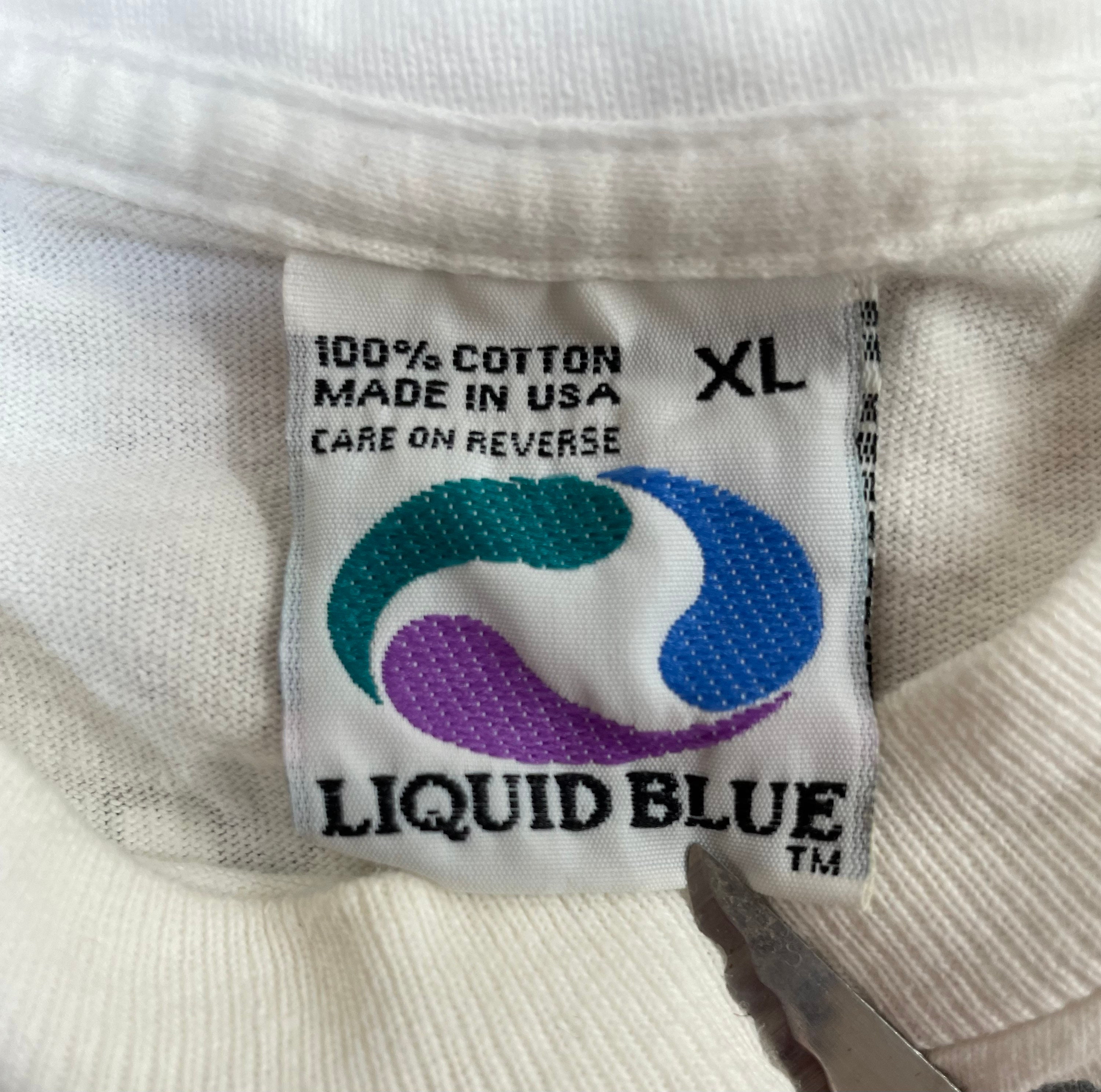LIQUID BLUE 90s USA製 ジェリーガルシア 手相 Tシャツ Liquid Blue Jerry Garcia Jerry Painted,Multicolor,Small