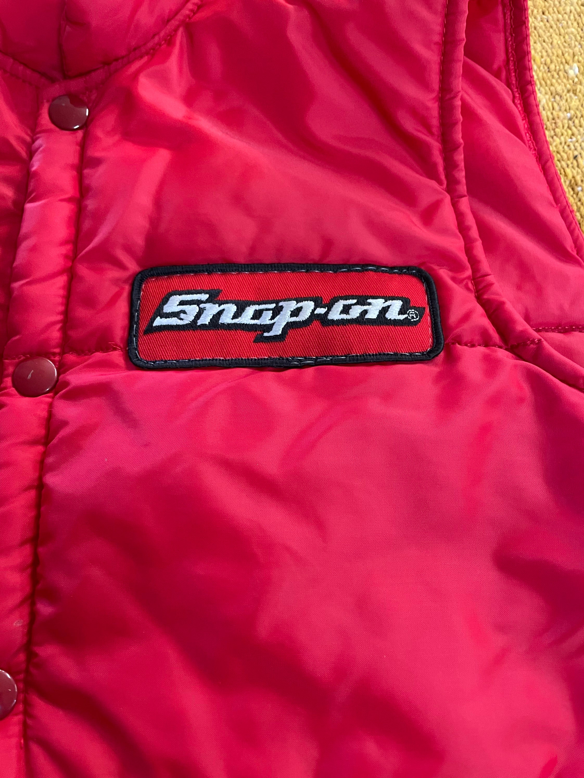 1980s Vintage Puffer Ski Vest Snap on Tools Size S Made in USA - Etsy