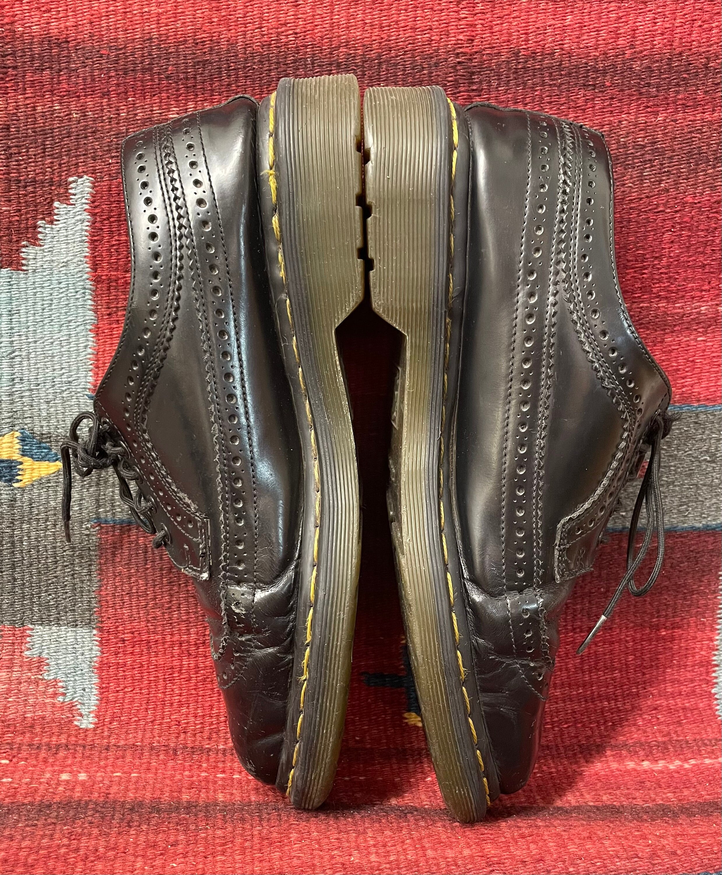 Broken-in and Distressed Dr. Martens Smooth Black Leather