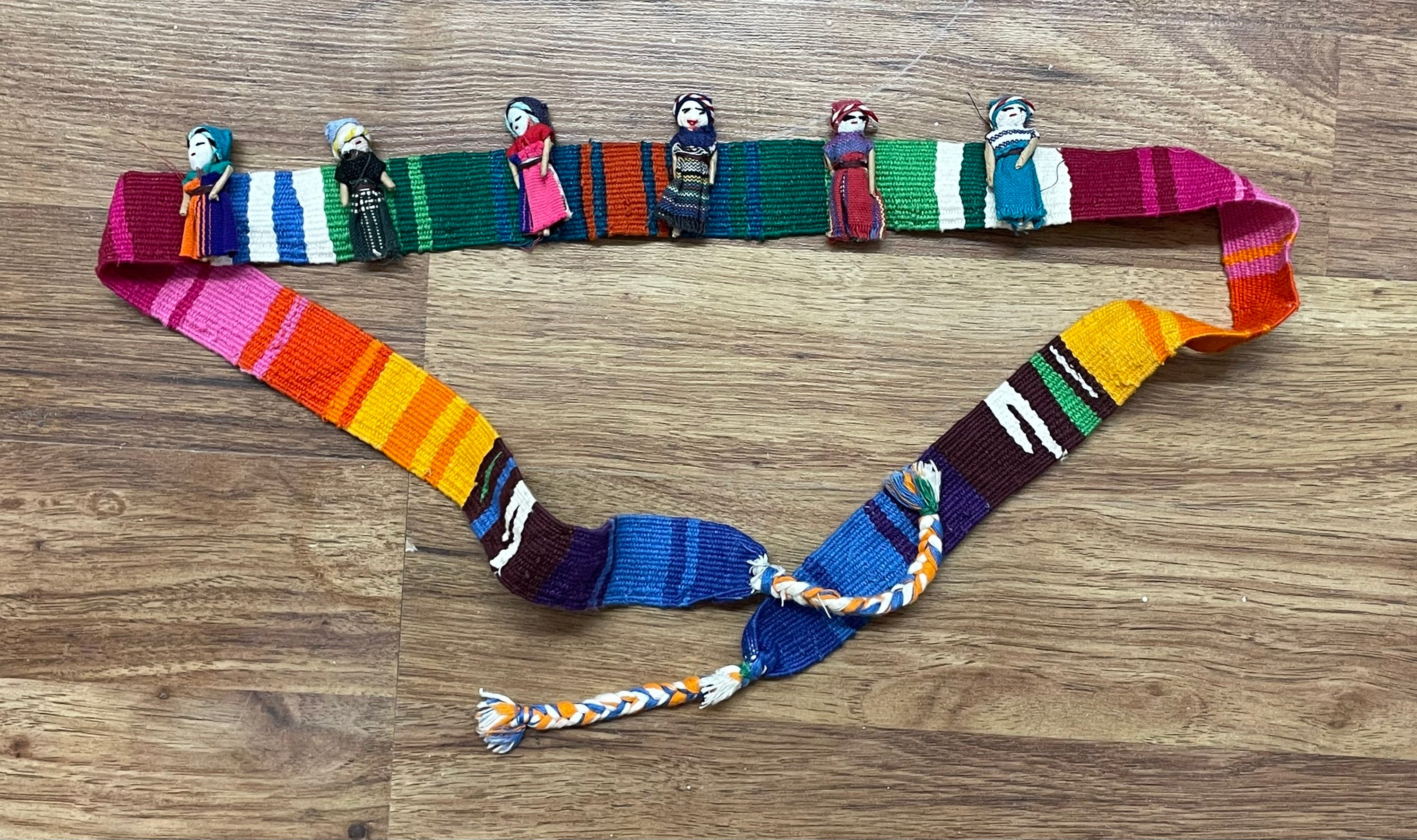 Vintage Guatemalan Worry Doll Tie Belt One Size - Etsy display picture 3