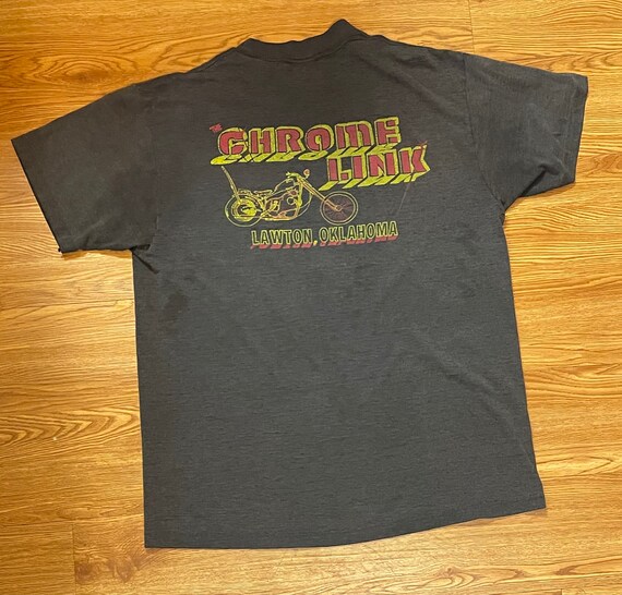 SD HEAVYWEIGHT SIGN PAINT LOGO T　BROWN Kool Deadwood Nites Iron On Patches | Yellow & Gold Stones