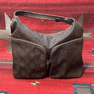 1970's / 1980's Chic Vintage Classic Gucci Black Monogram
